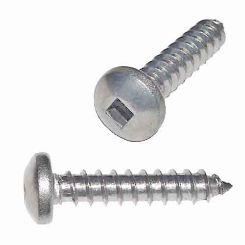 PSQTS834S #8 X 3/4" Pan Head, Square Drive, Tapping Screw, Type A, 18-8 Stainless
